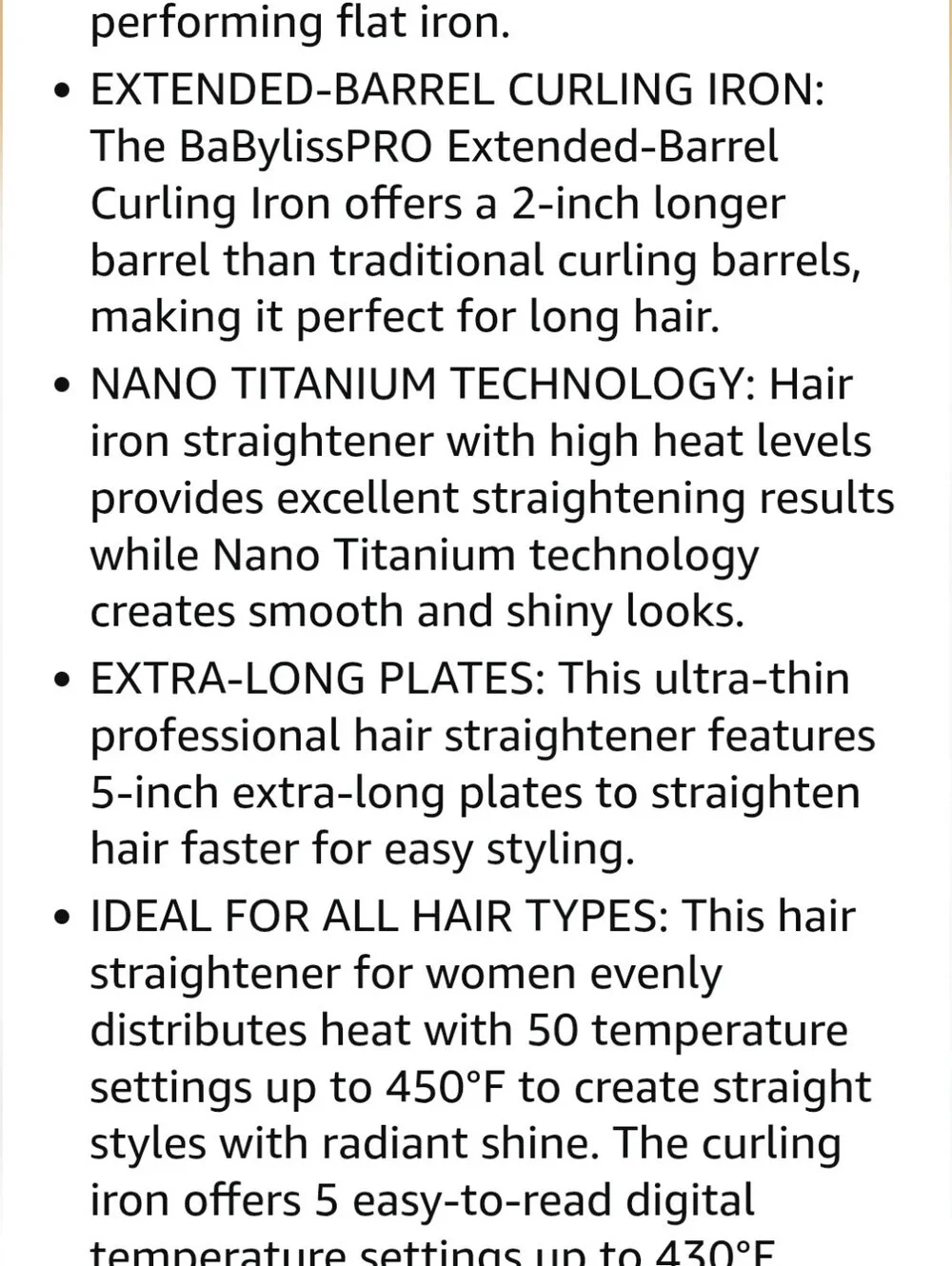 BaBylissPro Nano Titanium Ultra-Thin Flat Iron & 1